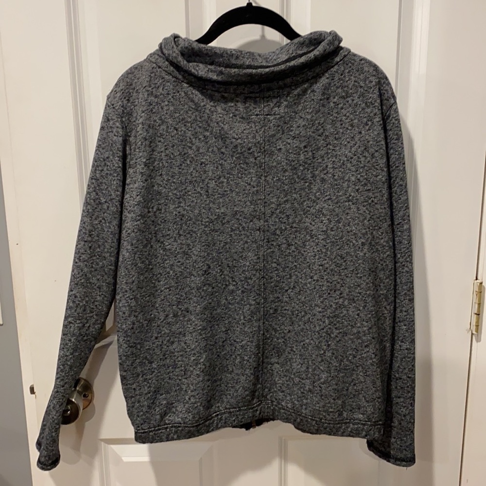American Eagle Bomber Style Full Zip Sweatshirt - Picture 4 of 11